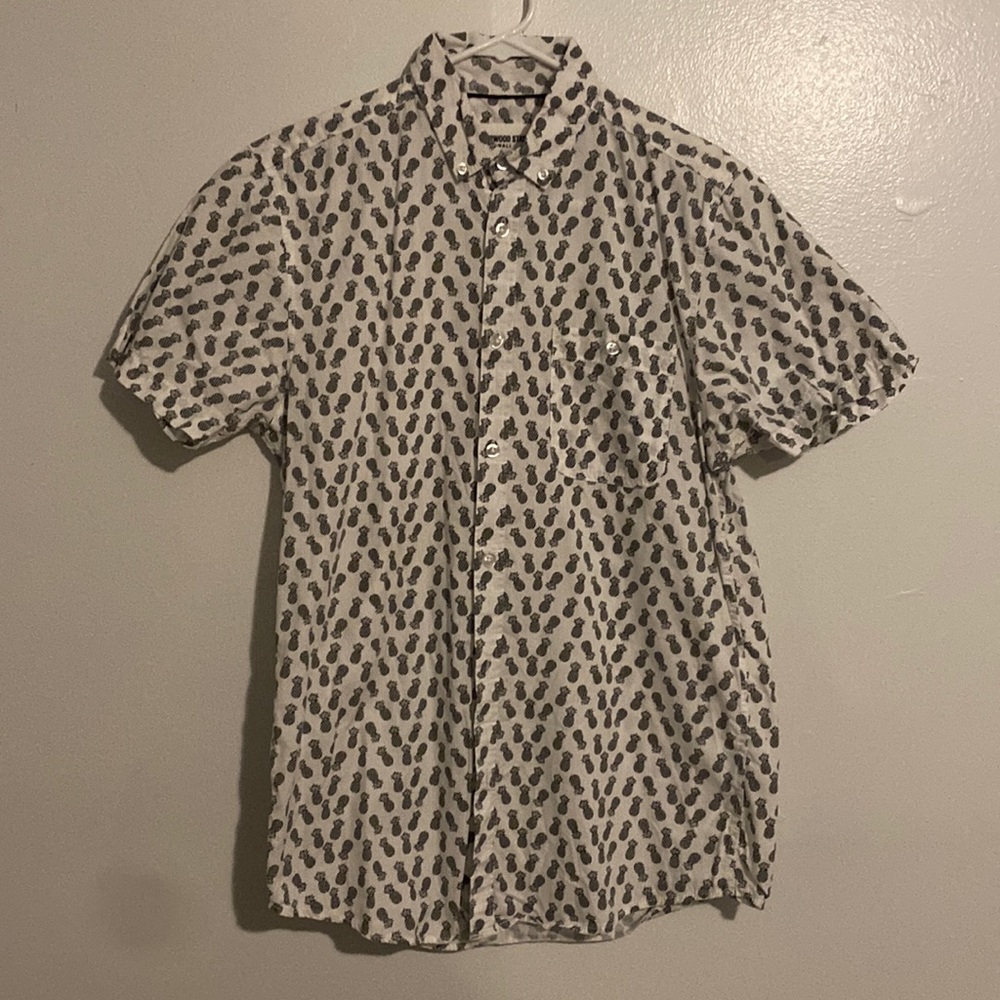 Pineapple s/s button up